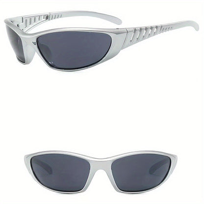 Retro glasögon herr – bred båge & metallic