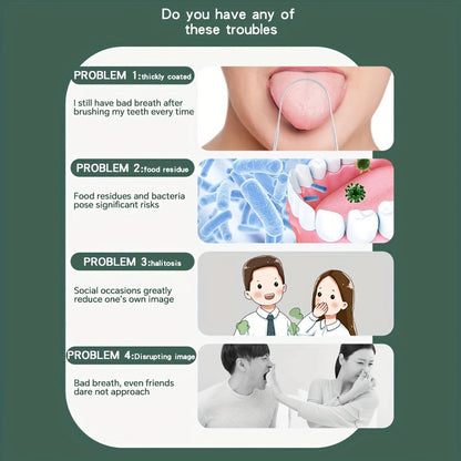 Tongue Scraper™ – Ruostumattomasta teräksestä valmistettu kielikaavin raikkaaseen hengitykseen