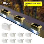 10-pack Solcellslampor för Trappa & Räcke – Dekorativ Utomhusbelysning