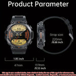 Digital herrklocka – stor display & fitness­spårning