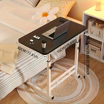 Höj- & sänkbart skrivbord – svart portabel laptopbord med justerbar höjd