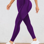 Höga Träningstights med Push-Up Effekt – Perfekta för Gym & Yoga