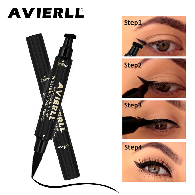 Dubbelögonpenna™ – Vattenfast Dubbelspetsad Eyeliner för Makeup