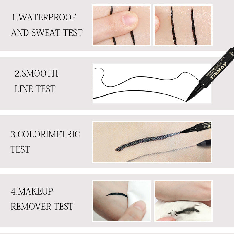 Dubbelögonpenna™ – Vattenfast Dubbelspetsad Eyeliner för Makeup