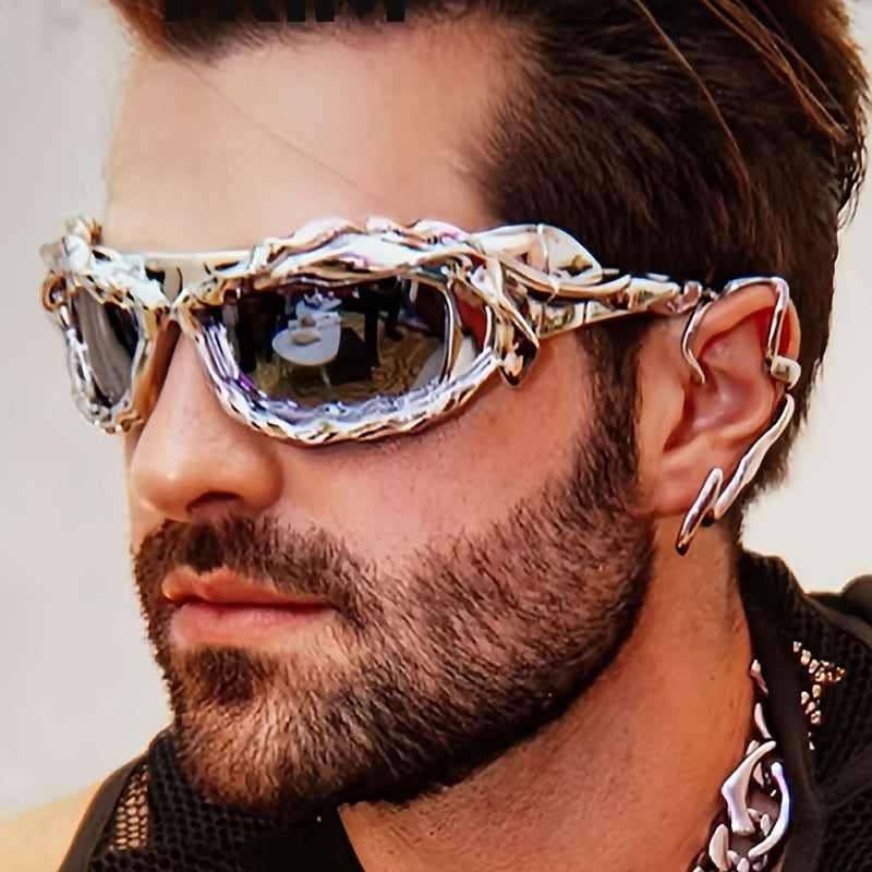 Y2K glasögon – retro hiphop festglasögon