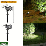 SolarSpotLights™ – 2-pack RGB LED Solspotlights Utomhus