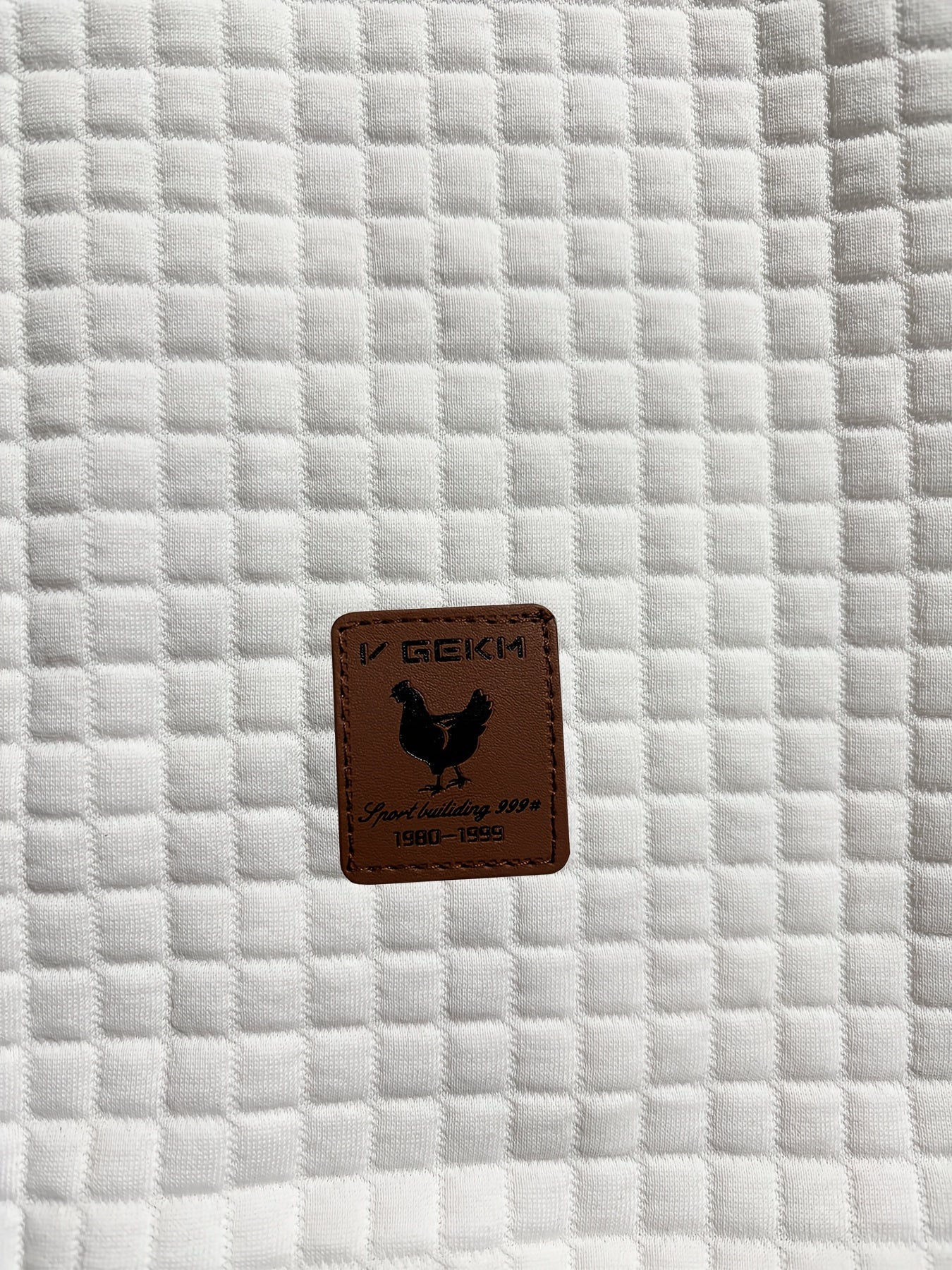 Bohemisk hoodie herr – rutigt långärmad pullover med orange detaljer