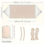 Bakgårds Hängmatta med Fransar – Bohemisk Stil