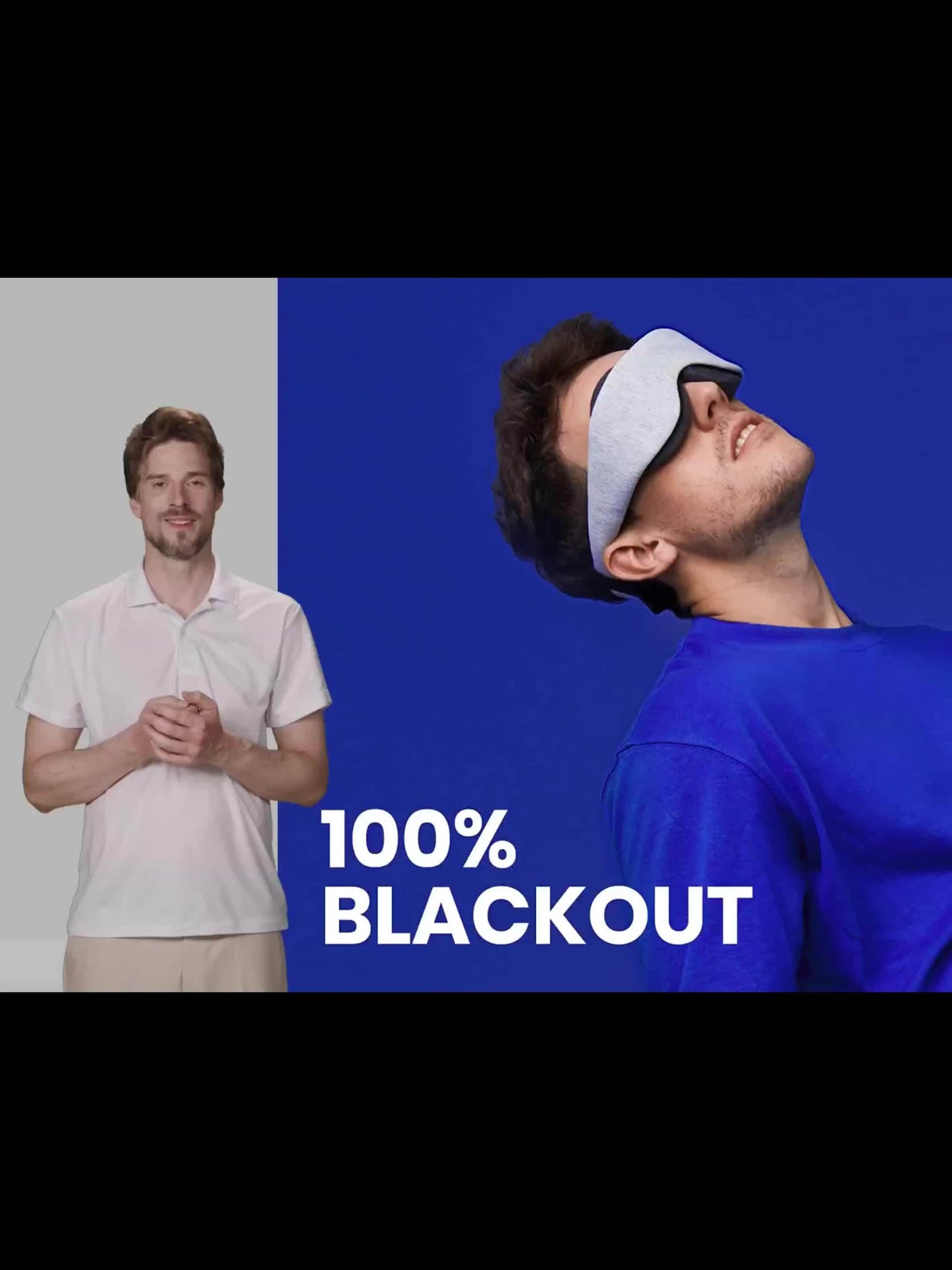 Jet Black - Unimaski säädettävillä silmäkupeilla