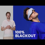 Kolsvart - Sovmask med justerbara ögonkoppar