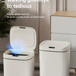 Smart Soptunna med Tyst Stängning – Luktfri & Batteridriven