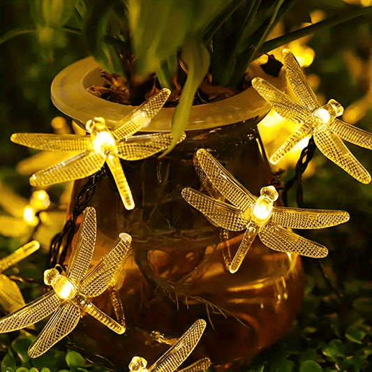 FjärilsLjusslinga™ – Solcellsljusslinga med 20 LED