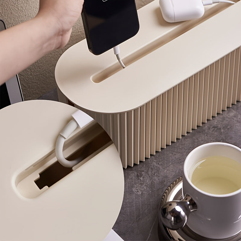 KabelBox™ – Praktisk Kabelorganisatör med Lock