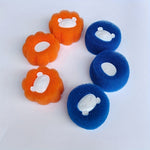 6-Pack Tvättbollar för Hårborttagning, Blå