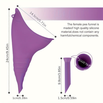Portabel Silikonurinbehållare för Kvinnor – Hopfällbar