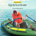 2-3 Personers Uppblåsbar Kajak med Paddlar