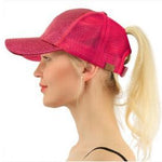 Glitter Keps™ – Justerbar Ponnymössa med Paljetter för Kvinnor