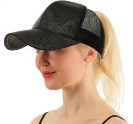 Glitter Cap™ – Säädettävä ponilakki paljeteilla naisille