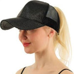 Glitter Keps™ – Justerbar Ponnymössa med Paljetter för Kvinnor