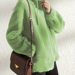 Damjacka röd – mjuk fuskpäls med dragkedja