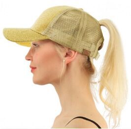 Glitter Cap™ – Säädettävä ponilakki paljeteilla naisille