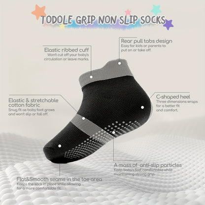 BabyGrip – 24-pack halkfria strumpor för småbarn
