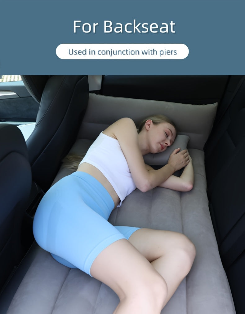 Uppblåsbar Bilmadrass – Resesäng med Kuddar för Camping & Bil