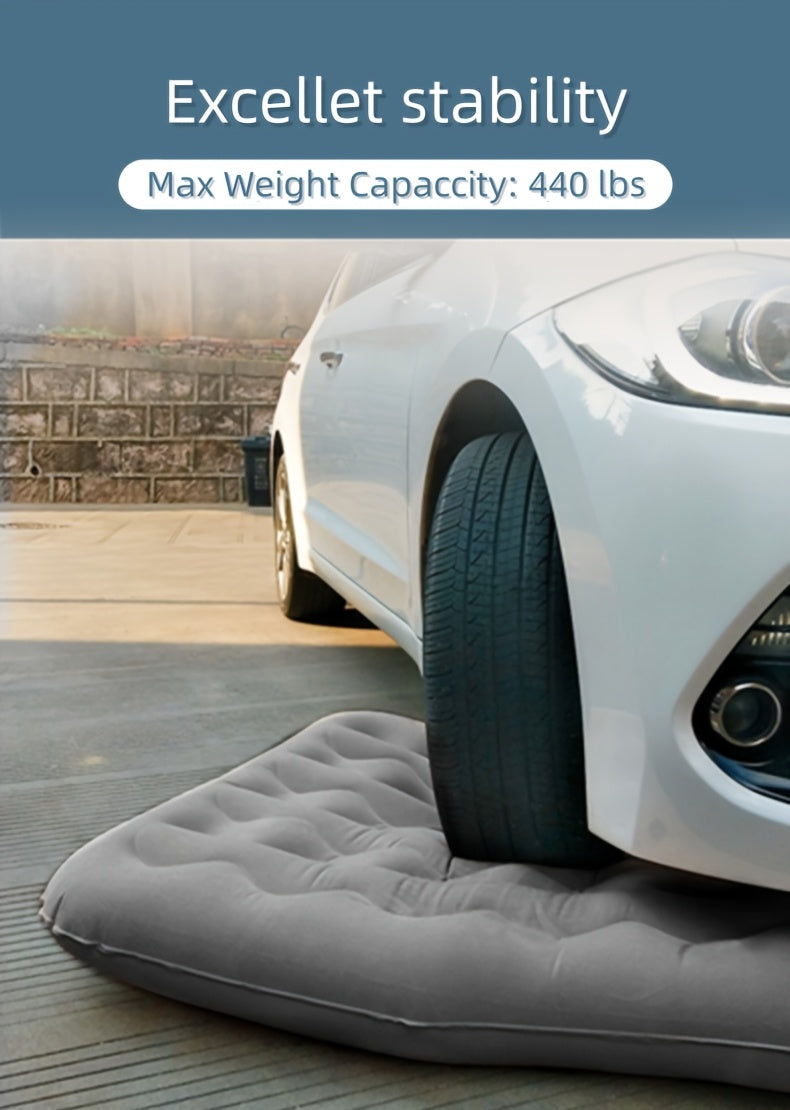 Uppblåsbar Bilmadrass – Resesäng med Kuddar för Camping & Bil