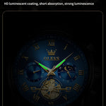 Klocka Andreas (klassisk herrklocka i stål med romerska siffror & månfas)