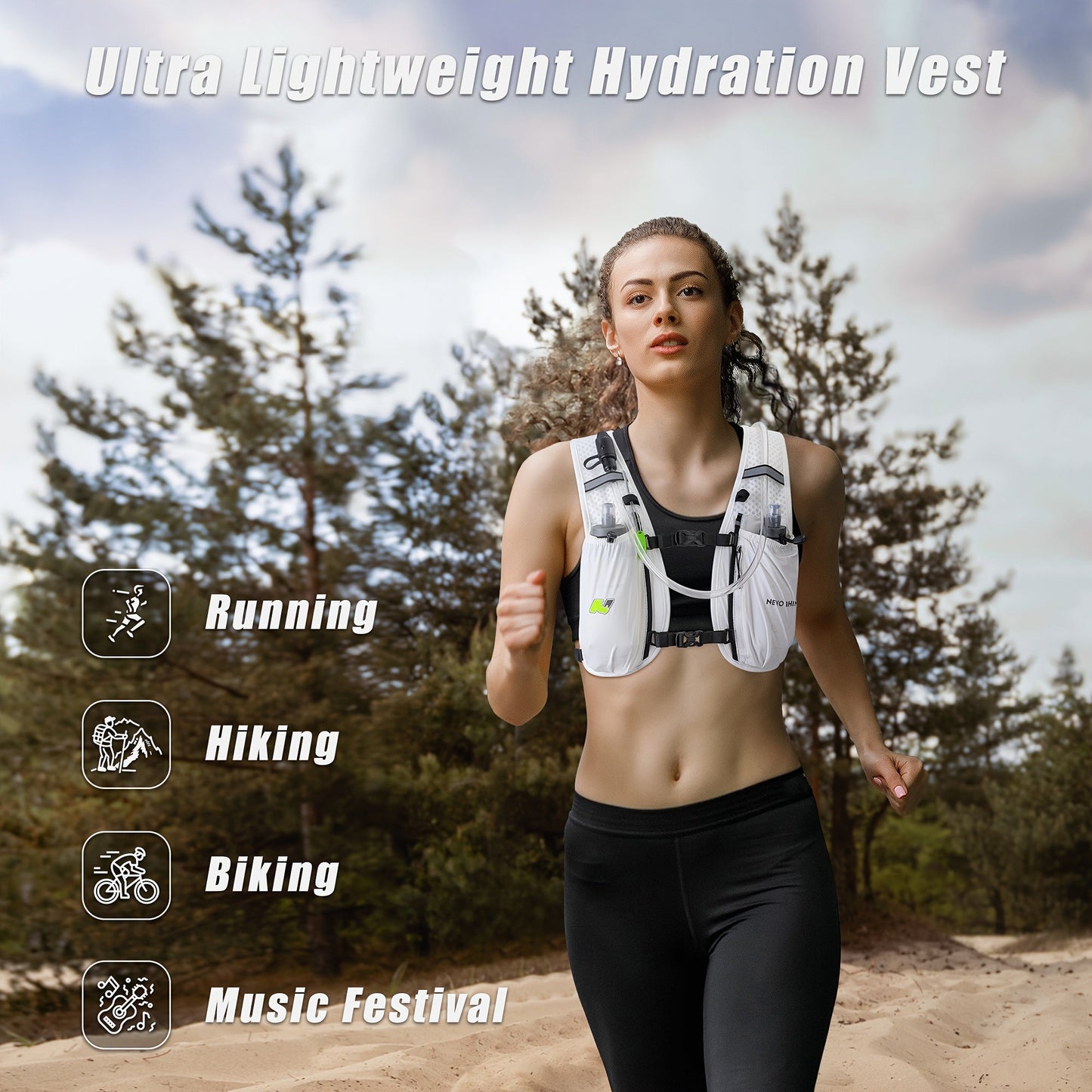 Juoksuliivi 5,5 litran vesirakolla