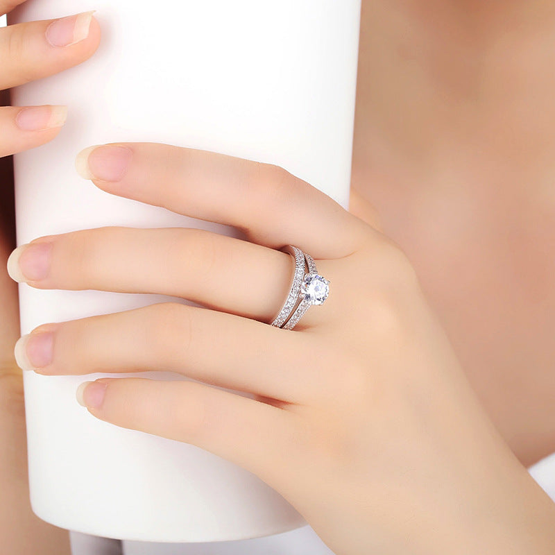 Dubbelring – Silverfärg