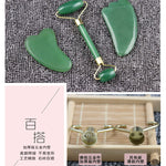 Roskvarts Roller™ – Ansiktsmassage med Naturlig Jade & Rosenkvarts