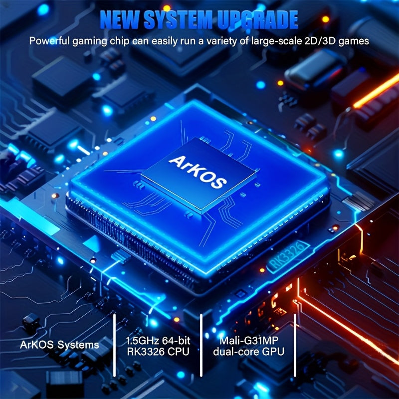 RetroSpelkonsol™ – Handhållen 3.5” Spelkonsol med 64GB