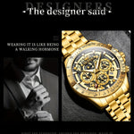 Klocka Adrian (lyxig herrklocka i rostfritt stål med kronograf)