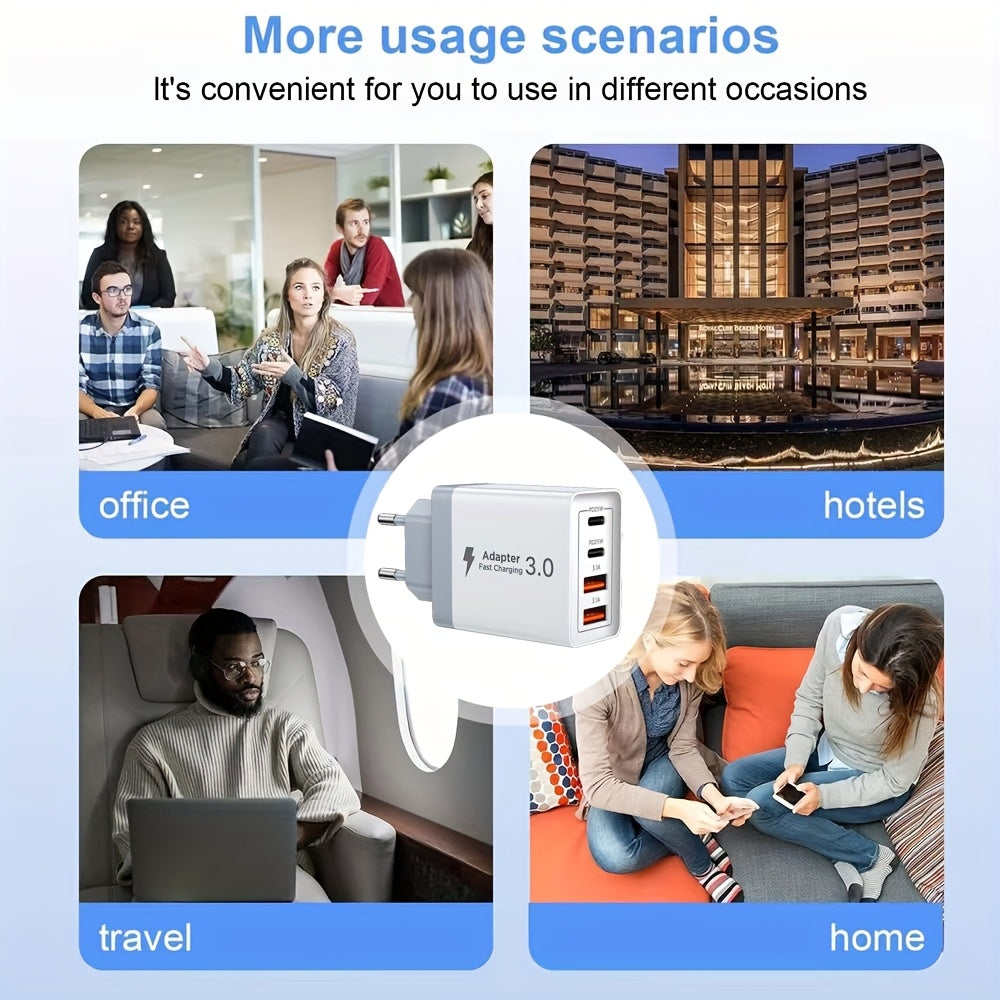 USB-C Snabbladdare – Dubbelport Laddare för iPhone & Android