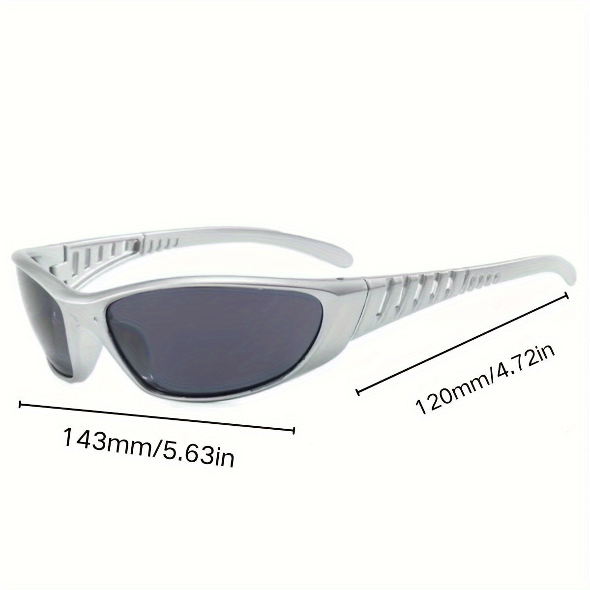 Retro glasögon herr – bred båge & metallic