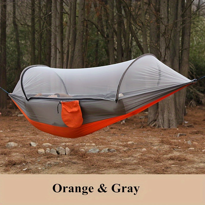 Ultralätt Ryggsäckshängmatta – Automatisk Setup & Myggnät