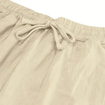 White Comfort Pants™ – Miesten kesähousut joustavalla vyötäröllä