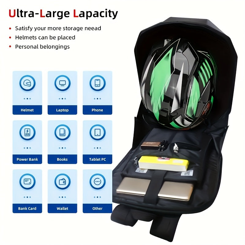 LED Ryggsäck med Programmerbar RGB-Belysning