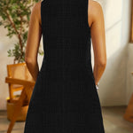 Randig sommarklänning dam – A-linje med fickor