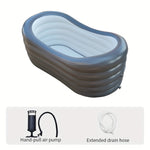 Uppblåsbar badbalja PVC – portabel hopfällbar badtunna för hemmet