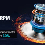 Trådlös & Hopfällbar Grästrimmer 36V – Justerbar Höjd, Hjul & 3 Bladtyper