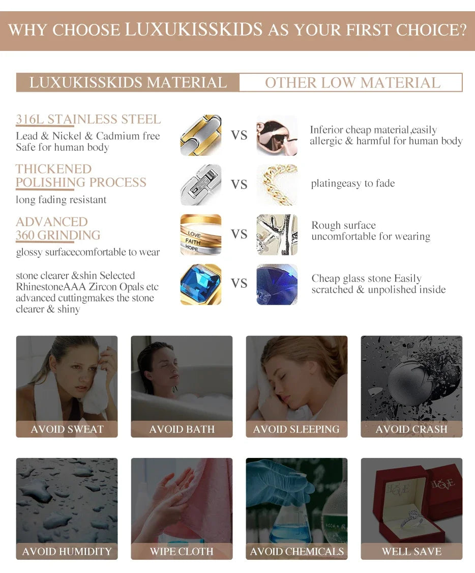 Kristallhalsband dam – zirkonia berlockhalsband för fest & vardag