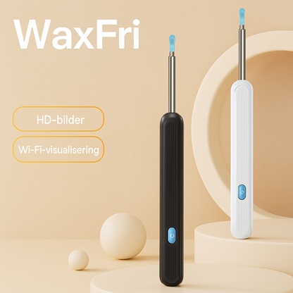 WaxFri™ – Visuell öronrengörare med kamera och LED-belysning för säker borttagning av öronvax