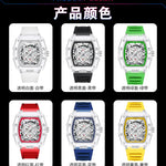 Klocka Lennart (herrklocka i vinfat-design med transparent urtavla & vattenskydd)