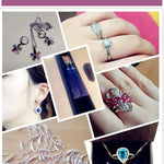 Smyckeset Freja (halsband & örhängen i snöblomsdesign – guldfärg)