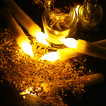 LED stearinljus med timer & fjärrkontroll – fladdrande låga