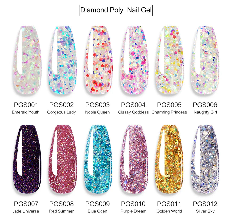 Poly Nail Gel Set – UV gel för nagelförlängning och manikyr