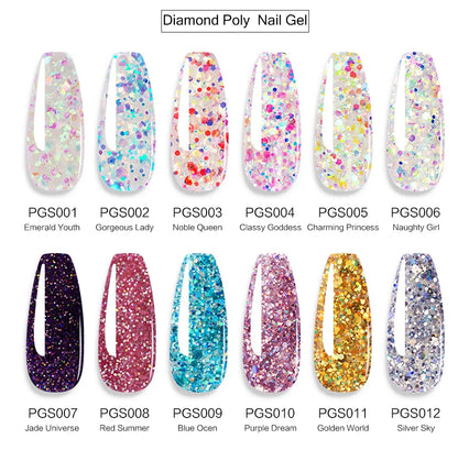 Poly Nail Gel Set – UV gel för nagelförlängning och manikyr