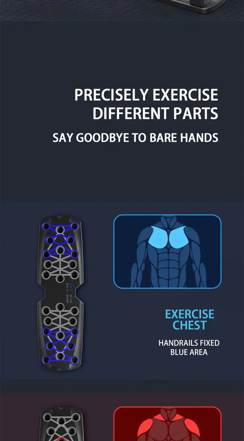 Push-up board set – multifunktionella armhävningshandtag, portabelt